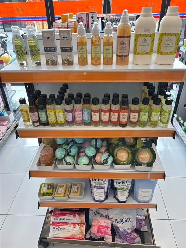 Natural Products at Semeton Pharmacy: Natural soap, Essential oil, Massage oil, Herbal balm, Aromatherapy